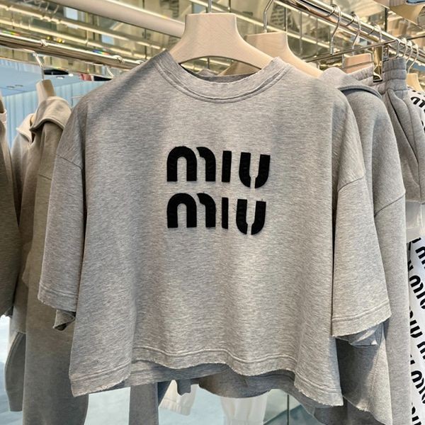 欲しい♡超限定♪☆ミュウミュウ 偽物☆ロゴ刺繍入り コットン