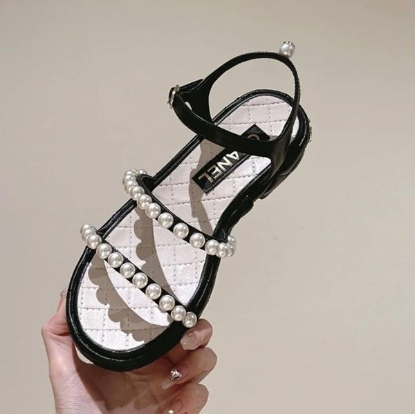 【パールデザインが素敵】シャネル サンダル CHANEL シャネル パールサンダル 37