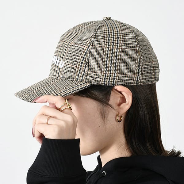 こだわりデザイン！ミュウミュウ ウェールズチェックウールCAP