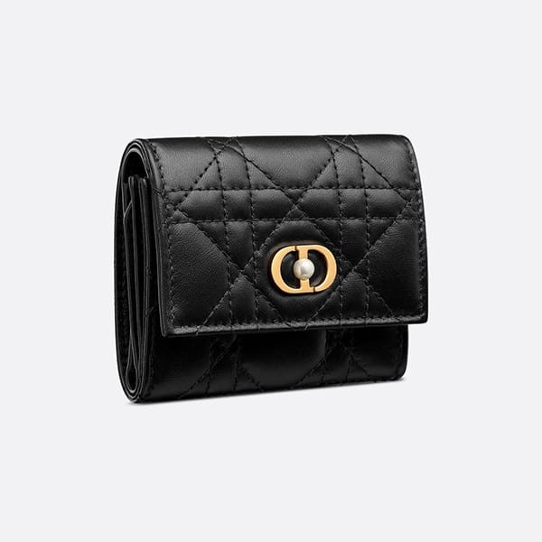【日本限定】Dior Jolie Hibiscus ウォレット♡ DIOR | Dior Jolie Hibiscus ウォレット カナージュ ラムスキン