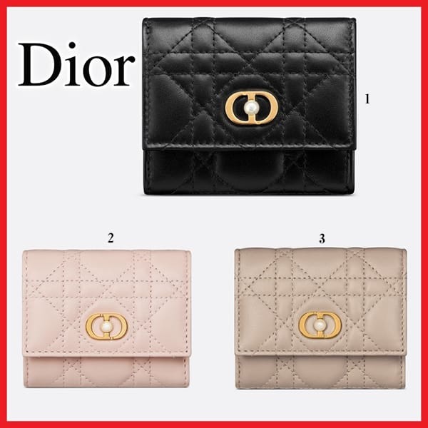 【パールがおしゃれ♪】Dior Jolie Hibiscus ウォレット ∞直営買付∞ディオール【日本限定】Jolie Hibiscusウォレット