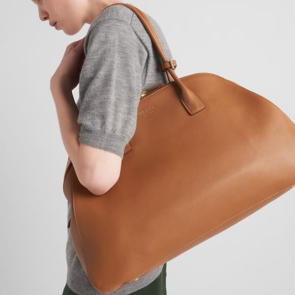 ②スーパージャンク品　プラダ　ハンドバッグ プラダバックルラージレザーハンドバッグ 偽物 2色 1BA416_2CY9