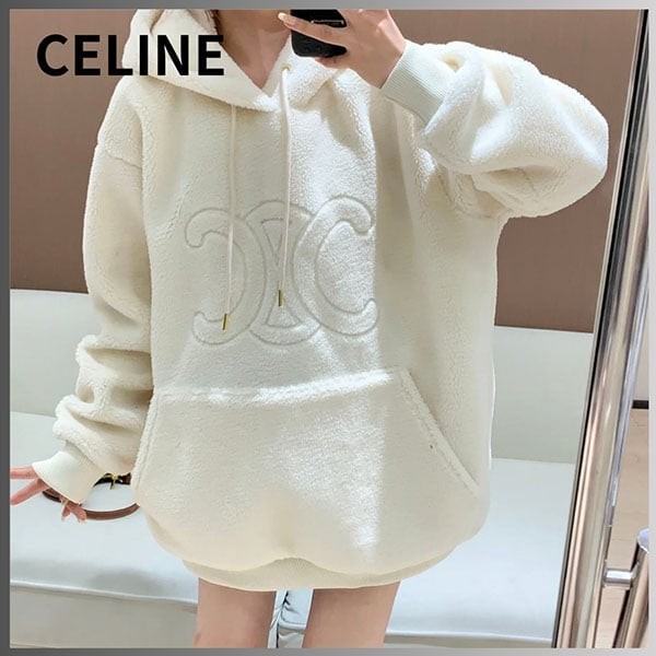 【CELINE】ウールパーカー CELINE - 【美品☆最高級】セリーヌ ニットパーカー ブラック