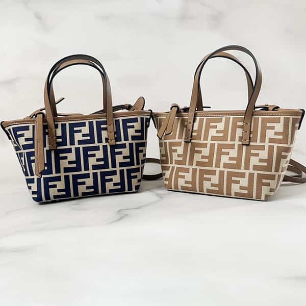 FENDI ロール FFジャカード ミニバッグ 8BS096AUPX FENDI フェンディ ショルダーバッグ MINI ROLL ロール ミニ
