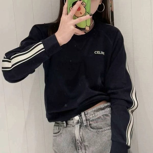 Celineセリーヌ　スウェットシャツ　コットン&カシミア　S Celineセリーヌスウェットシャツコットン&カシミアS
