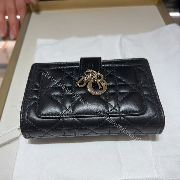 【DIOR】ディオール MyDior 2つ折り ウォレット カナージュ 財布 クリスチャン・ディオール 二つ折り財布 My Dior Glycine