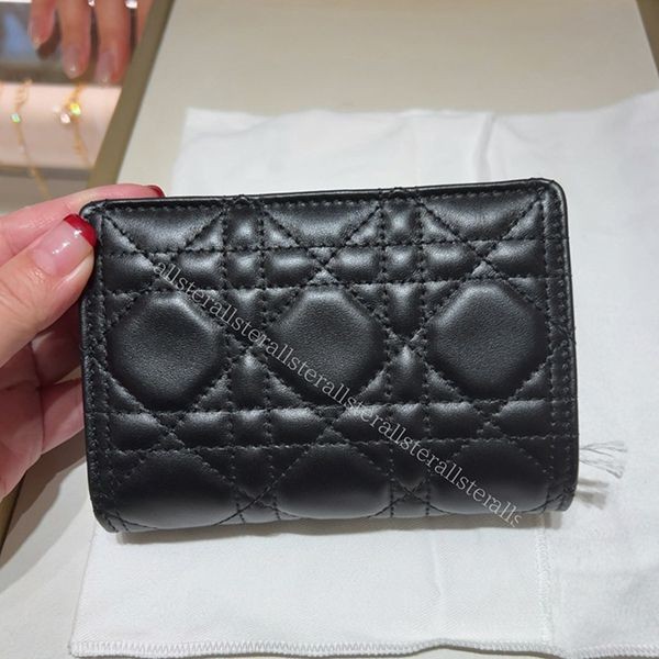 【DIOR】ディオール MyDior 2つ折り ウォレット カナージュ 財布 クリスチャン・ディオール 二つ折り財布 My Dior Glycine