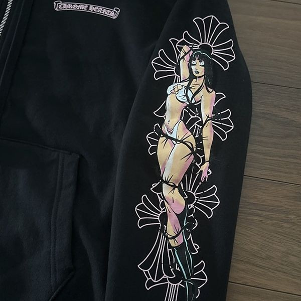 ★クロムハーツ x Deadly Doll ★ジップアップ パーカー 激レア ☆クロムハーツ x Deadly Doll ☆ジップアップ パーカー 激レア