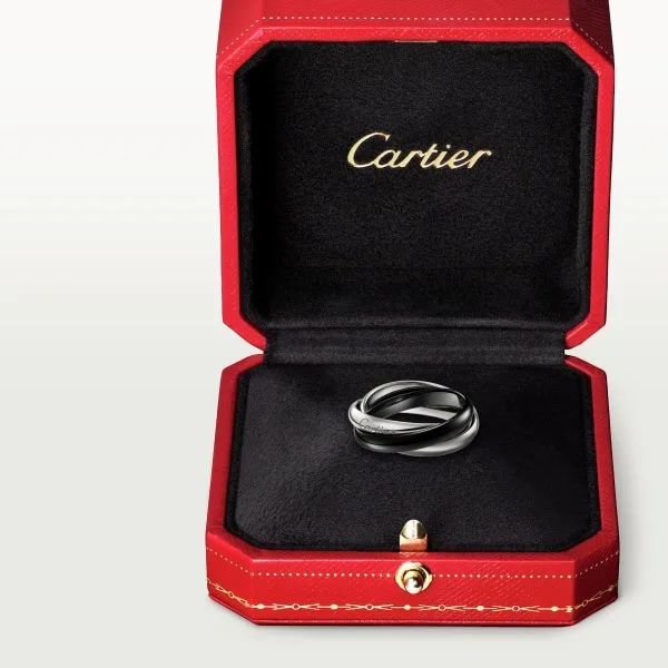 すぐ届く【Cartier】トリニティ リング クラシック セラミック 【公式