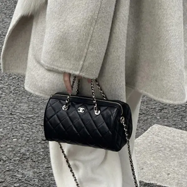 【CHANEL】5色展開！丸いフォルムが可愛い★ミニボストンバッグ CHANEL】5色展開！丸いフォルムが可愛い☆ミニボストンバッグ