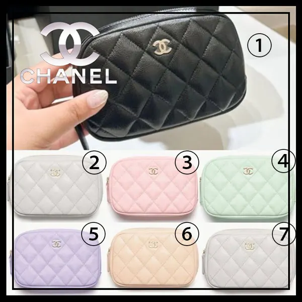 【使い方色々/鮮やかなカラー展開♪】CHANEL ポーチ お洒落差別!【使い方色々/鮮やかなカラー展開♪】シャネル