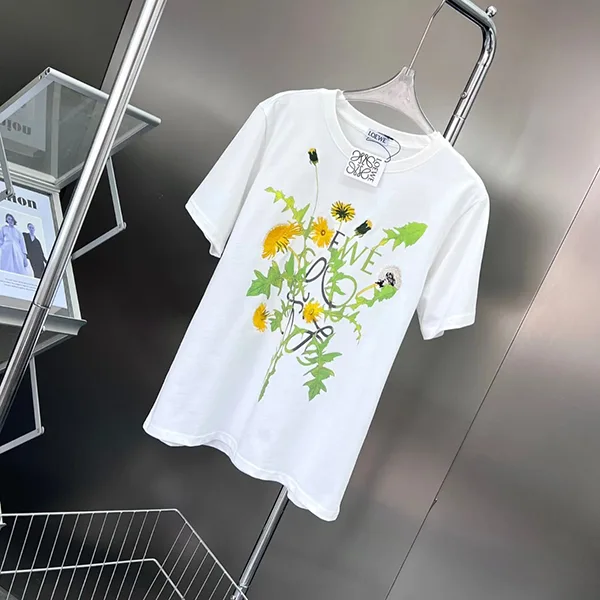 新作即納【LOEWE】タンポポ ダンデライオン アナグラム Tシャツ org.jpg