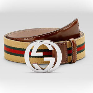 GUCCI グッチ ベルト GGロゴ GGキャンバス ゴールド金具 レザー 75 グッチスーパーコピー GGキャンバス レザー ベルト シルバー金具