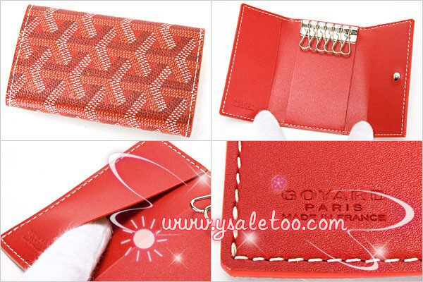 ⭐️最終お値下げ  GOYARD ゴヤール キーケース　レッド　メンズ　レディース ゴヤール キーケース レッド キーケース