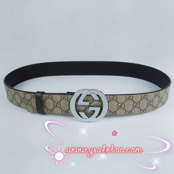 【美品】GUCCI ベルト シルバー金具 □美品□ GUCCI グッチ レザー ベルト シルバー金具 レディース