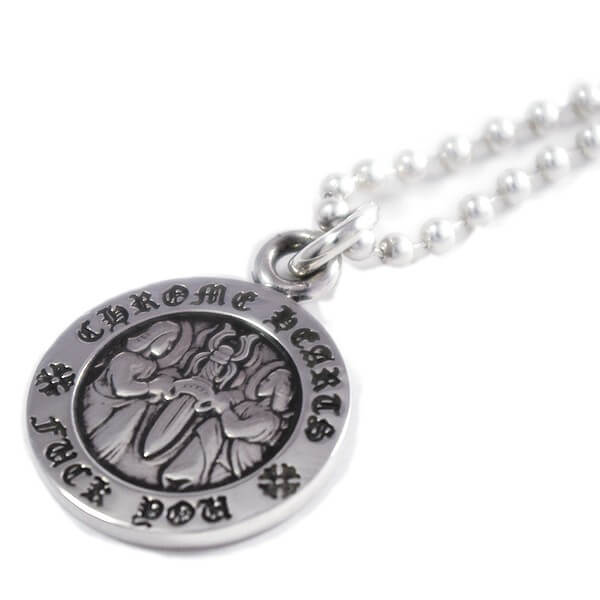 クロムハーツ エンジェルメダル ボールチェーン付 ネックレス クロムハーツ CHROME HEARTS 2003 エンジェルメダル V2 ダガー